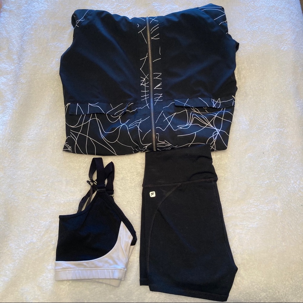 3-Piece Black & White Fabletics Set